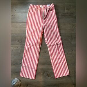 Red & Cream stripped Wrangler jeans